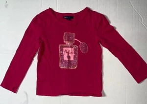 Preowned- Gap Kids Long Sleeved Parfume Graphic T-Shirt Girls (Size S/6-7) - Picture 1 of 4