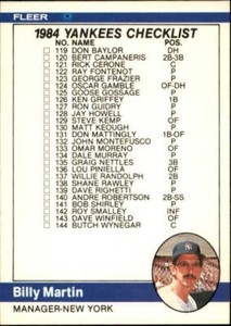 1984 Fleer Baseball Pick Complete Your Set #486-660 RC Stars 