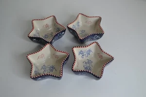 Temp-tations Star Serving Bowls Set of 4, Red/White/Blue, Firework - Picture 1 of 7