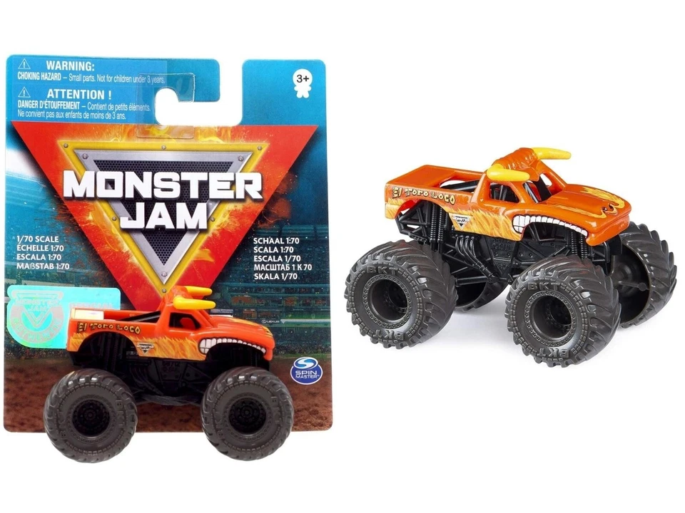 Machine Spin Master Monster Jam en métal moulé sous pression El Toro Loco éch... - Photo 1/4