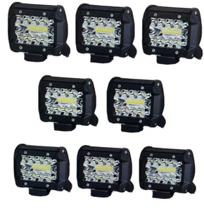 Luz de trabajo conducción faros antiniebla para camiones.Turbo LED Pods 8” 4 pulgadas 48W barra de luz LED - Imagen 1 de 3