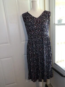 Lane Bryant Blue Floral Knit Dress Size 22/24 nwt - Picture 1 of 6