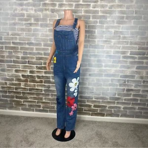 Mono vaquero con flores dramáticas y divertidas en colores brillantes talla grande nunca usado - Imagen 1 de 10