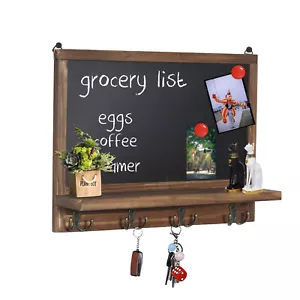Wooden Frame Blackboards Vintage Wall Chalk Board with Magnets Home Office Shop - Picture 1 of 12