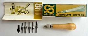Vintage SPEEDBALL Linoleum Cutters (For Crafts) - Picture 1 of 15