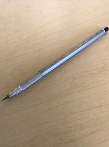 Rare Vtg Silver A.W. FABER Sure Grip 6803 Graphing 2 MM Mechanical Lead Holder - Picture 1 of 5