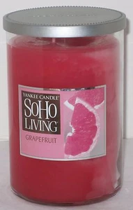 Yankee Candle Soho Living Large Tumbler Jar Burns up to 85 hrs 2-wick GRAPEFRUIT - Picture 1 of 4