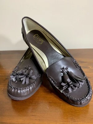 Zapatos de vestir Chaps Patsy marrón para mujer talla 7B borla mocasines sin cordones Foto 1 de 4