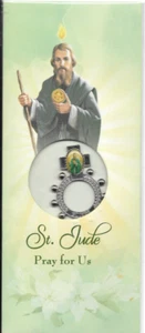 ST. JUDE "Pray for us" Silver Tone Finger Rosary and Prayers - Picture 1 of 3