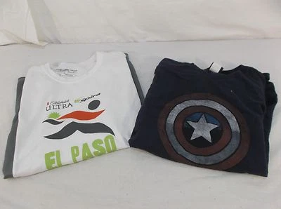 Camiseta grande Marvel Capitán América para hombre y camiseta de maratón de El Paso paquete 110051  Foto 1 de 4