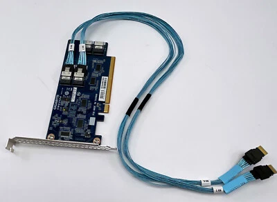 GIGABYTE CNV3124 SATA U2 RAID CONTROLLER CARD With 2X Cables 25CFM-550820-A4R - Image 1 of 4