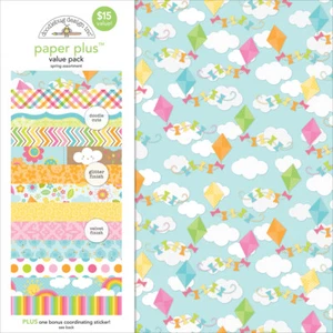 Doodlebug PPAP-5175 Paper Plus Value Pack 12"X12" 8/Pkg-Spring - Picture 1 of 1