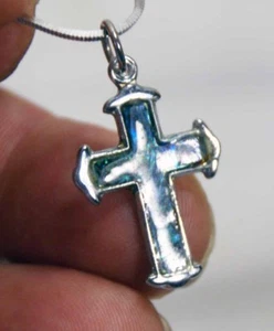 Abalone Kreuz mit 22" Kette - Bild 1 von 2