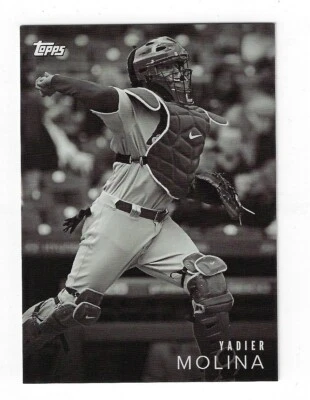 YADIER MOLINA 2018 ON DEMAND SET 5 BLACK/WHITE CARD 12 PR=1666 ST LOUIS CARDS - Image 1 of 2