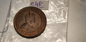 Canada 1907 H Rare Large Cent Gem High Grade Coin IdC48. - Picture 1 of 3