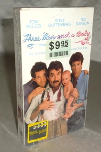 FACTORY SEALED 1987 Three Men and a Baby Touchstone VHS Tom Selleck Ted Danson - Picture 1 of 4
