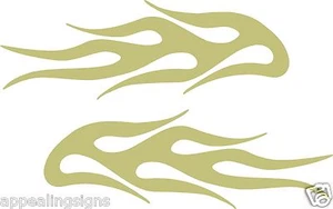 Vinyl Flames Decals Car Truck RV Golf Cart Stickers Graphics # 4 + Colors USA - Picture 1 of 19