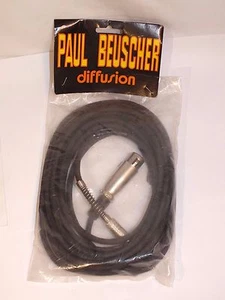 + Ancien cordon Microphone Jack - flash cord Aria - Paul Beuscher neuf + - Imagen 1 de 1