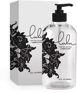 Personal Lubricant. Lulu Lube Natural Water-based Lubes for Men and Women. 16 Oz - Picture 1 of 6