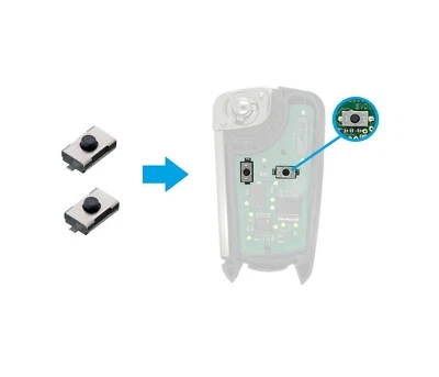 2x AMAKEY Microschalter für OPEL CORSA D ASTRA H ZAFIRA B Klappschlüssel | AMKM1