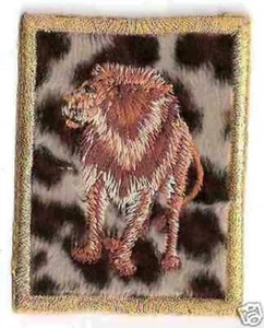 3" Safari Savannah Lion Embroidery Applique Patch - Picture 1 of 1