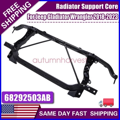 Se adapta a Jeep Gladiator Wrangler 2018-2023 nuevo núcleo de soporte de radiador 68292503AB Foto 1 de 4