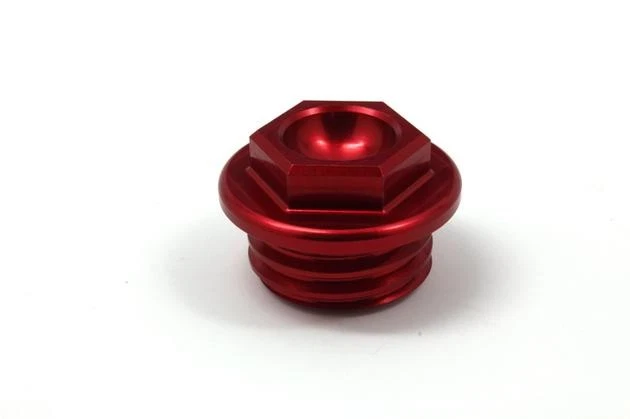 Tapón de llenado de aceite Works Connection rojo #24-031 KTM/Husqvarna Foto 1 de 1
