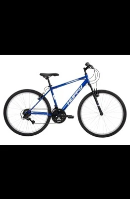 Mountain bike masculina 26" Huffy bicicleta de estrada masculina 18 velocidades ciclismo estrutura de aço azul - Imagem 1 de 4