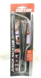 Junior Hacksaw With Blades Mini Pipe Wood Plastic PVC Metal Lightweight DIY Tool - Picture 1 of 2