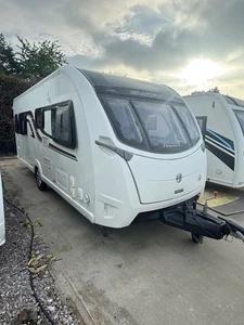 2016 Swift elegance 580 4 berth touring caravan island bed motor mover !! - Picture 1 of 22