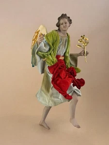 Angelo 29 Cm Presepe Napoletano Arte presepiale celestiale design - Foto 1 di 10