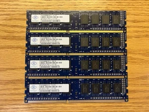 Lot of (4) 4GB Nanya PC3-12800U DDR3-1600 Desktop RAM Memory | 16GB HP Dell - Picture 1 of 4