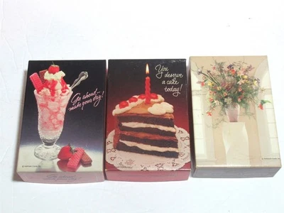 3 Complete Vtg Springbok Mini 100 pc Puzzles Vase Ice Cream Sundae Birthday Cake - Image 1 of 4