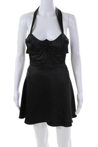 For Love And Lemons Womens Sleeveless Back Tied Mini Dress Black Size XS - Picture 1 of 7