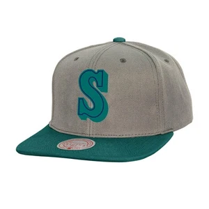 Men's Mitchell & Ness Gray Seattle Mariners Cooperstown Collection Basic Flip - Picture 1 of 2