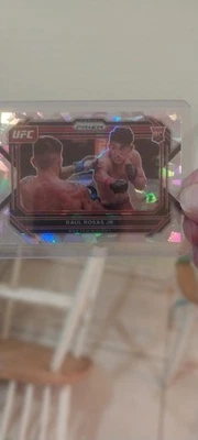 Raul Rosas Jr. Silver Cracked Ice Prizm Holo Rookie RC 2023 Prizm UFC Card #8 - Image 1 of 3