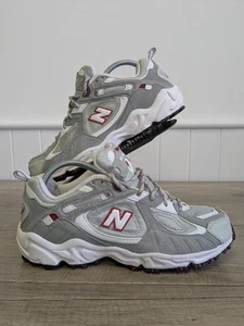 Adults New Balance 471 Trainers Sneakers UK Size 7.5 Grey.White.Red Gym Active - Picture 1 of 16