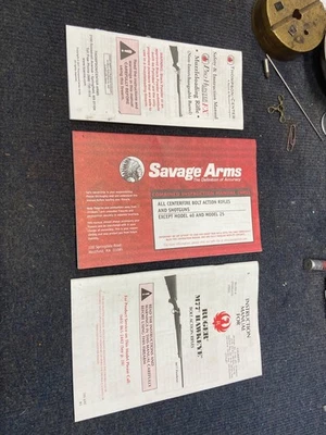 Savage , Ruger , TC rifle manufacturer manuals - Image 1 of 4