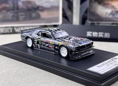ZD SW 1:64 nero 1965 Mustang RTR Hoonicorn modello sportivo auto metallo pressofuso BN - Immagine 1 di 4