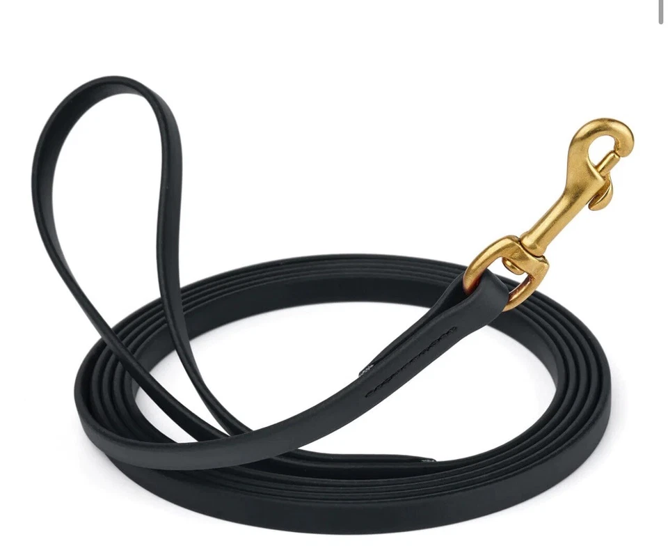 Viper Biothane Leash 33’ X 1/2” Black New Brass 100% Goes To Charity - Image 1 of 1