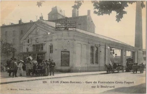 CPA - LYON-Croix-Rousse - Gare du Funiculaire Croix-Paquet sur le Boulevard. - Picture 1 of 1