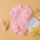 Baby Girl Boy Sweater Romper Long Sleeve Knitted Jumpsuit Cute Warm Clothes