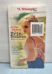 ❤️ New Erin Brockovich VHS Video Tape Movie Julia Roberts - Picture 1 of 8