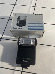 Philips Flash P518C SLR Camera Flash - Adjustable Manual Control Hot Shoe Mounts - Picture 1 of 4