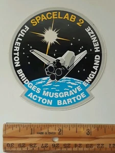 SpaceLab 2 Sticker NASA Space Astronauts Space Crew Members Souvenir - Picture 1 of 1