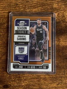 2023-24 Panini Optic Contenders Orange Domantas Sabonis 10/49 Jersey Match - Picture 1 of 2