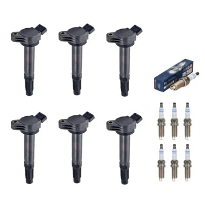 New Set of 4 Ignition Coil & BOSCH Spark Plug for Lexus GS350/ GS450h/ IS250 - Image 1 of 4