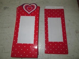 Lot of 23 Plastic Viewer Valentine Gift Bags, Heart, Love, Snack/Treat Bags New - Picture 1 of 3