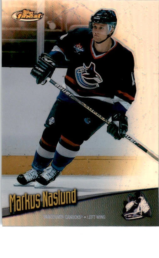 1998-99 Topps Finest Refractor #90 Markus Naslund Vancouver Canucks - Image 1 of 2
