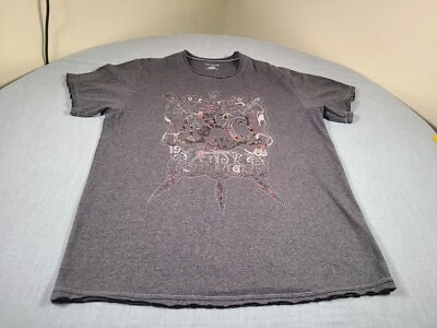 DKNY Jeans Shirt Mens Large Brown Tribute 1989 Tribal Tattoo Vintage Look - Image 1 of 4